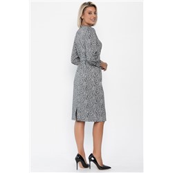 Платье Феличита (черное/лео) П14034-19М