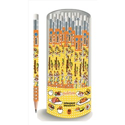 Карандаш ч/гр Gudetama НВ деревянный трехгранный с ластиком CENTRUM 71689/50/Китай