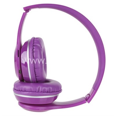 Наушники полноразмерные ELTRONIC (4463) bluetooth/fm/micro SD/AUX фиолетовые (в коробке)