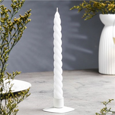Свеча витая, 2×24.5 см, 5 ч, 50 г, белая