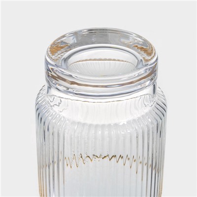 Стакан Magistro «Орион», 320 мл, с золотой отводкой, стекло, прозрачный