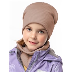 Комплект деми шапка снуд NIKASTYLE 12л12425 Какао