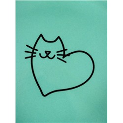Миска керамическая "Котик сердечко" 250 мл, 11,5 х 4,5 см
