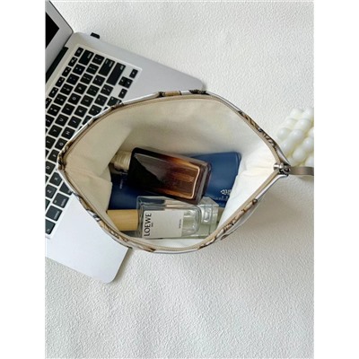 Retro capacious cosmetic bag, handheld organizer bag to go out, travel bag, liner, Chinese style