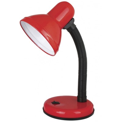 Нарушена упаковка.   Светильник настольный Ultraflash UF-301 (230V, 60W) С04 красный 12358 UF-301  C04