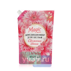 Кондиционер-ополаскиватель Magic Вооm Свежесть весны для белья дой-пак, 1 л.