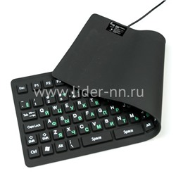 Клавиатура DIALOG проводная гибкая Flex KFX-03U USB (черная)