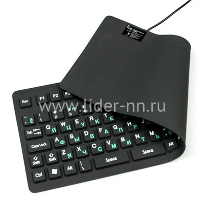 Клавиатура DIALOG проводная гибкая Flex KFX-03U USB (черная)