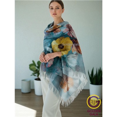 Платок теплый кашемировый с 3D принтом Арт 2591П/09