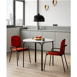 Столик кофейный Ror, Ø50 см, черный/серый