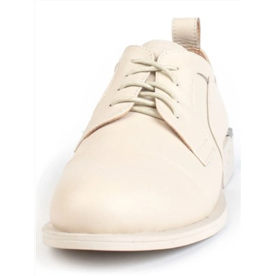 03-YP9862M BEIGE Полуботинки женские (натуральная кожа)