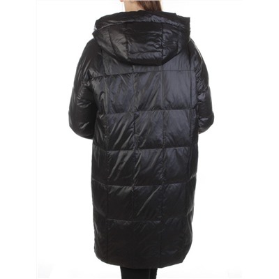 8808 BLACK Пальто женское демисезонное (100 гр. синтепон)