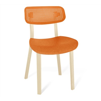 Стул SHT-S85 пластиковый
                        оранжевый / бежевый
