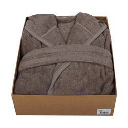 Халат Велюровый Мужской (L) Ecosoft Kahve Bay Large Bornoz- EcoCotton
