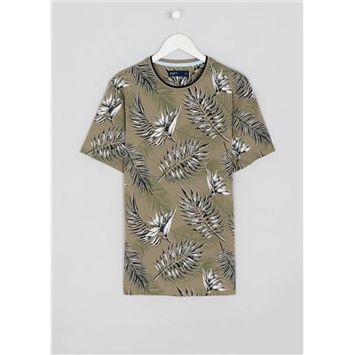 Big & Tall Leaf Print T-Shirt