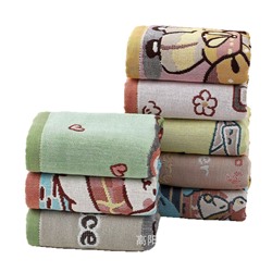Gauze cartoon children's sweat towel, wholesale