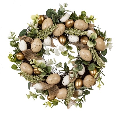 GAEM Изделие декоративное "Венок пасхальный", L32 W7,5 H31 см