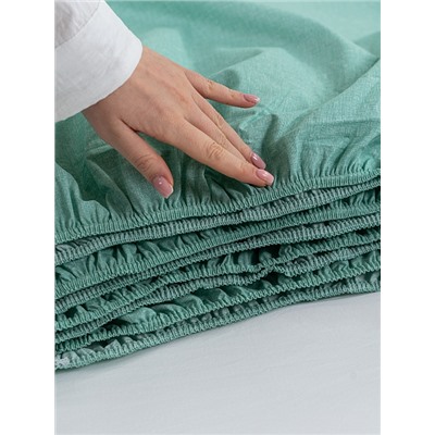 Постельное белье поплин Иваново (без пододеяльника) / Мята