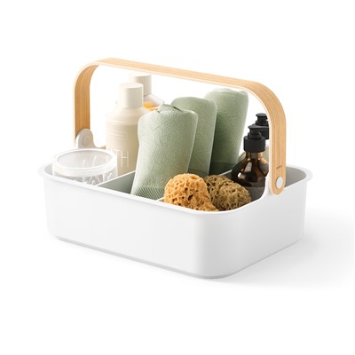 Органайзер Bellwood, 37х27 см, белый/натуральное дерево