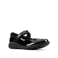 Kids' Leather Riptape Mary Jane Shoes (Kid shoe 10-2.5)