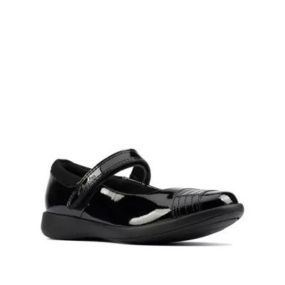 Kids' Leather Riptape Mary Jane Shoes (Kid shoe 10-2.5)