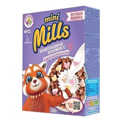 Кукурузные "MINI MILS" Шарики ШОКОЛАДНЫЕ с МАРШМЕЛЛОУ  200гр в кор