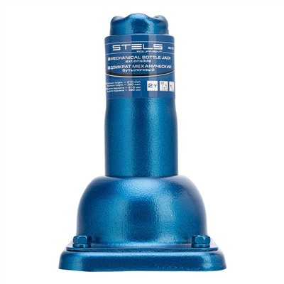 Домкрат механический бутылочный, 2 т, h подъема 210–390 мм, 2 части (домкрат, ручка) Stels