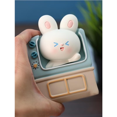 Подставка для канцелярских принадлежностей "TV bunny", blue, 11 см