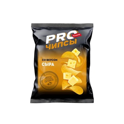 «PRO-Чипсы», чипсы со вкусом сыра, произведены из свежего картофеля, 60 г