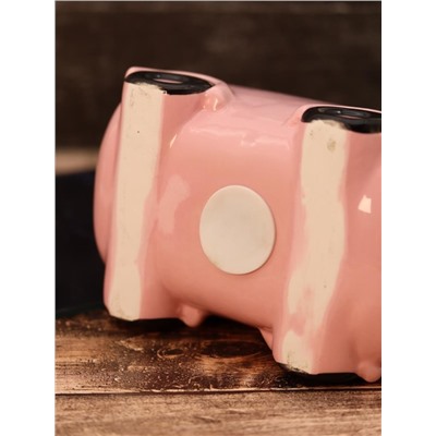 Копилка керамическая «Pig car», pink (20,3х11,1х11,1 см)