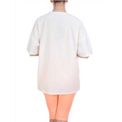 KD-792 WHITE/CORAL Костюм-двойка женский 7986 TREND