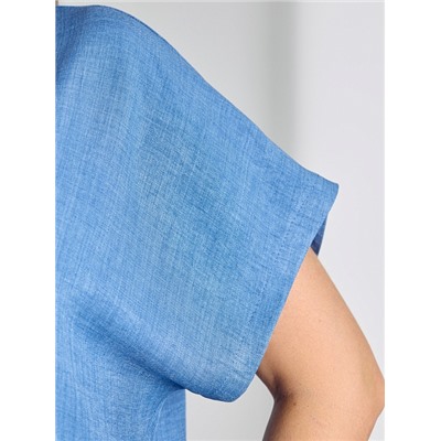 Женская блузка "Женский каприз-3" / синий