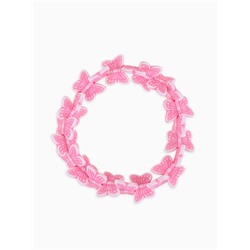 Браслет детский «Выбражулька» бабочки кружатся, цвет розовый, d=6 см