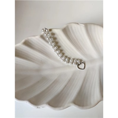 Браслет  из стали с бусинами