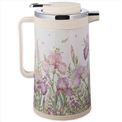 ТЕРМОС СО СТЕКЛЯННОЙ КОЛБОЙ, 950 МЛ, КРЫШКА С КЛАПАНОМ, СЕРИЯ "IRISES", СОХРАНЯЕТ ТЕМП-РУ ДО 24Ч