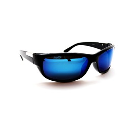 Поляризационные мужские 2019 - спорт Polarized 3010 черный глянец синий