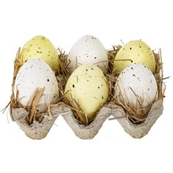 GAEM Набор из 6 изделий декоративных "Яйцо пасхальное", L13,5 W10,5 H6 см