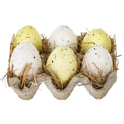 GAEM Набор из 6 изделий декоративных "Яйцо пасхальное", L13,5 W10,5 H6 см