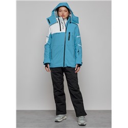 Горнолыжный костюм женский зимний голубого цвета 02321Gl