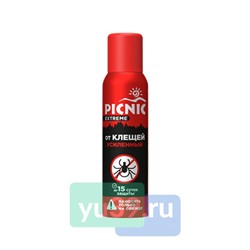 Средство акарицидно-репеллентное аэрозоль от комаров и клещей Picnic Extreme 5в1 150 мл