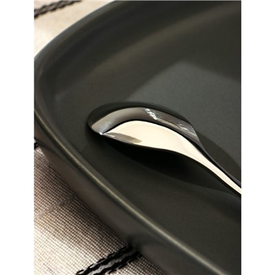 Ложка десертная из нержавеющей стали Magistro «Перо», длина 12.5 см, серебристая