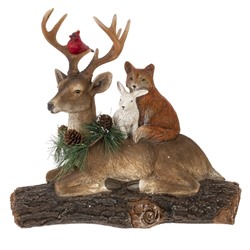 GAEM Фигурка декоративная "Лесные звери", L34 W12 H32 см