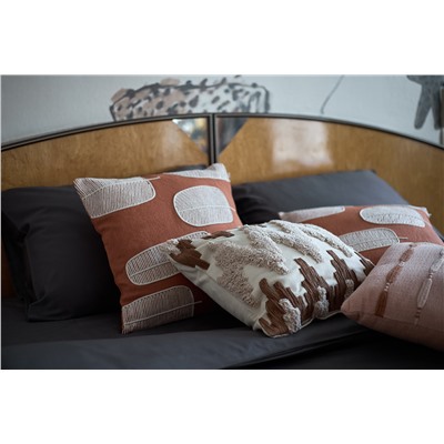 Чехол на подушку декоративный Beige blink из коллекции Ethnic, 45х45 см