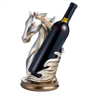 ПОДСТАВКА ПОД БУТЫЛКУ "ЛОШАДЬ" 19,5*16*29,8 СМ
