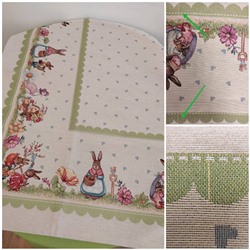 Outlet Заячьи сказки Зеленый Скатерть 140х240 см 2310040