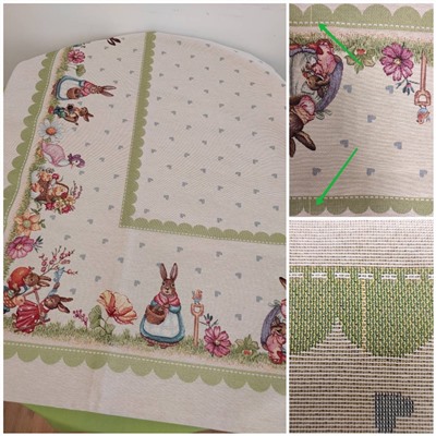 Outlet Заячьи сказки Зеленый Скатерть 140х240 см 2310040