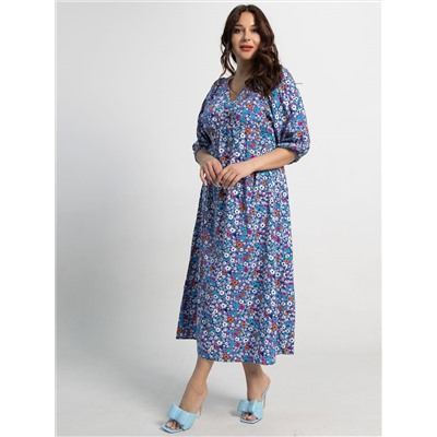 Платье Неповторимая (голубое) П15501-34М