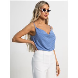 Топ Легкий штрих (голубой/горох) Б15569-34М