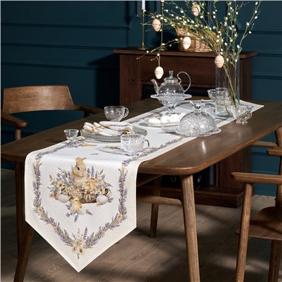 ДОРОЖКА "ЛАВАНДОВАЯ ВЕСНА" 45Х215СМ, 100% ХЛОПОК, ТВИЛ