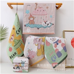 Cotton gauze towel, children's scarf for kindergarten, wholesale